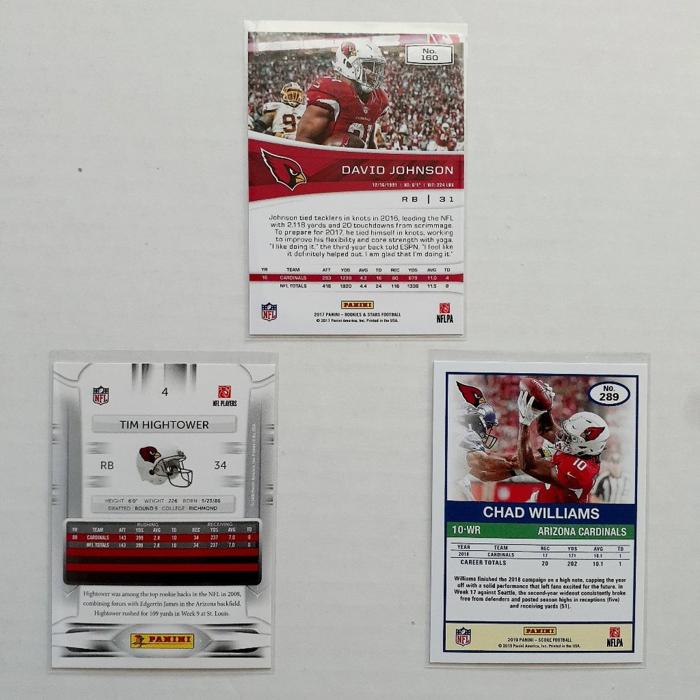 Arizona Cardinals 9 Player Card Lot - FTBL [1_5] - Picture 8 of 8